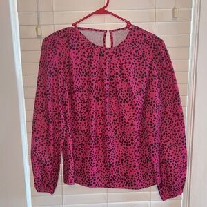Pink and Black Women's Top
